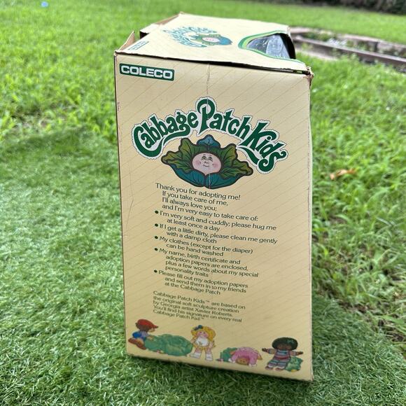 Vintage 1985 Cabbage Patch Kids‎ Preemie Baby African American Boy Doll In Box - Picture 7 of 14